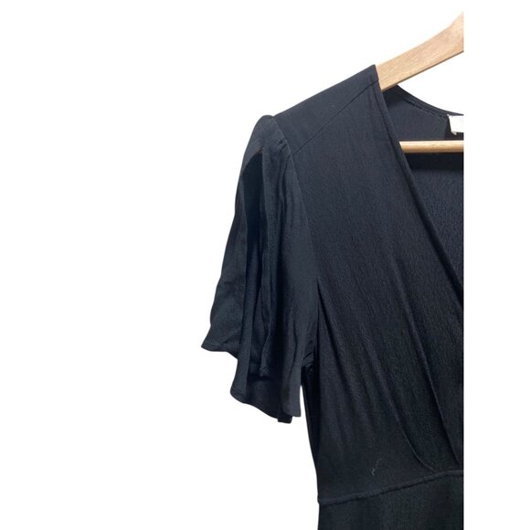 Astr The Label Adeline Wrap Dress Black Size S - Picture 9 of 15
